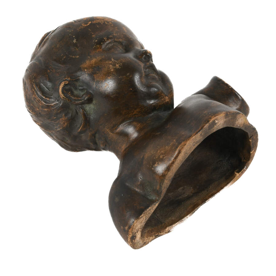 Terracotta Glazed Bust of Child-2