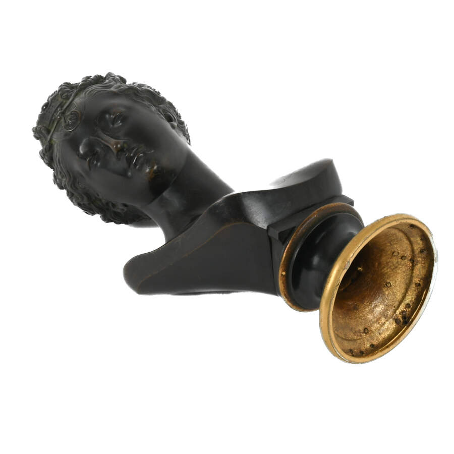 Black Metal Bust of Diana De Poitiers After Jean Goujon-7