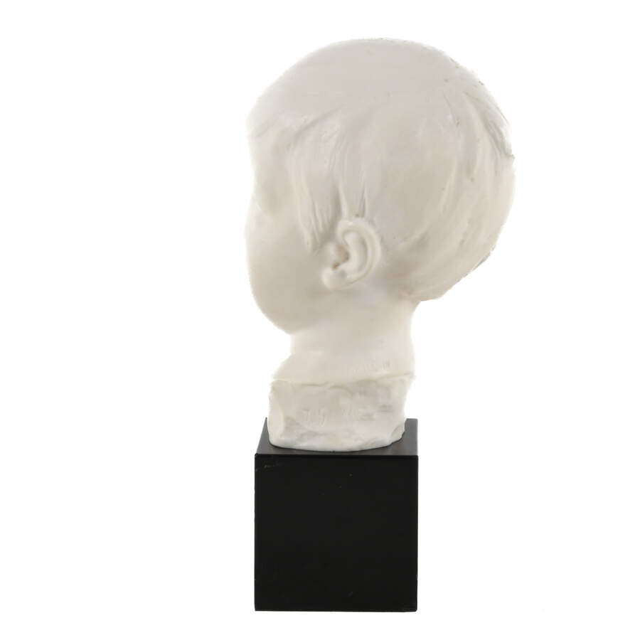 French Mix Composition Bust of a Young Boy on Base-2