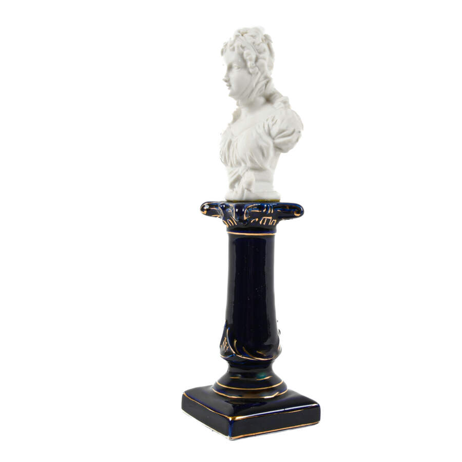 Antique French Bisque Porcelain Figural Bust-2