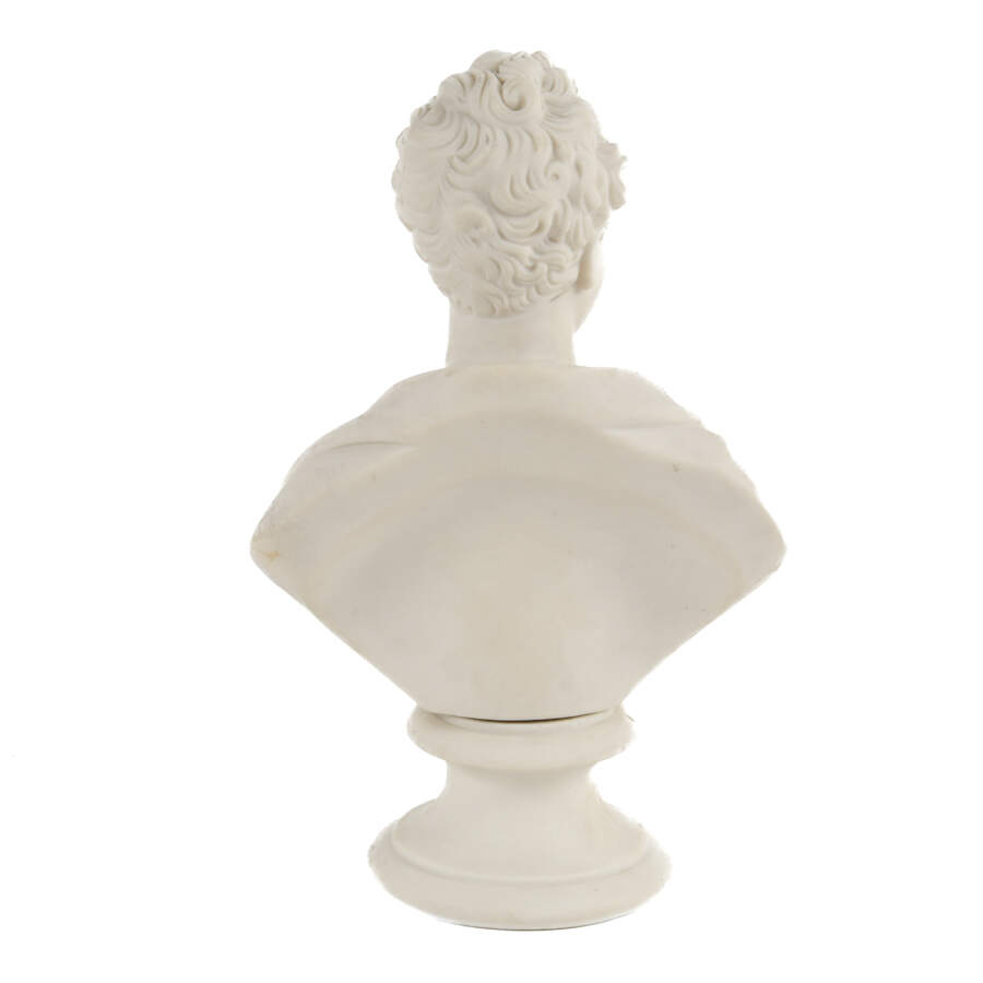 Victorian Miniature Parian Bust of Lord Byron-3