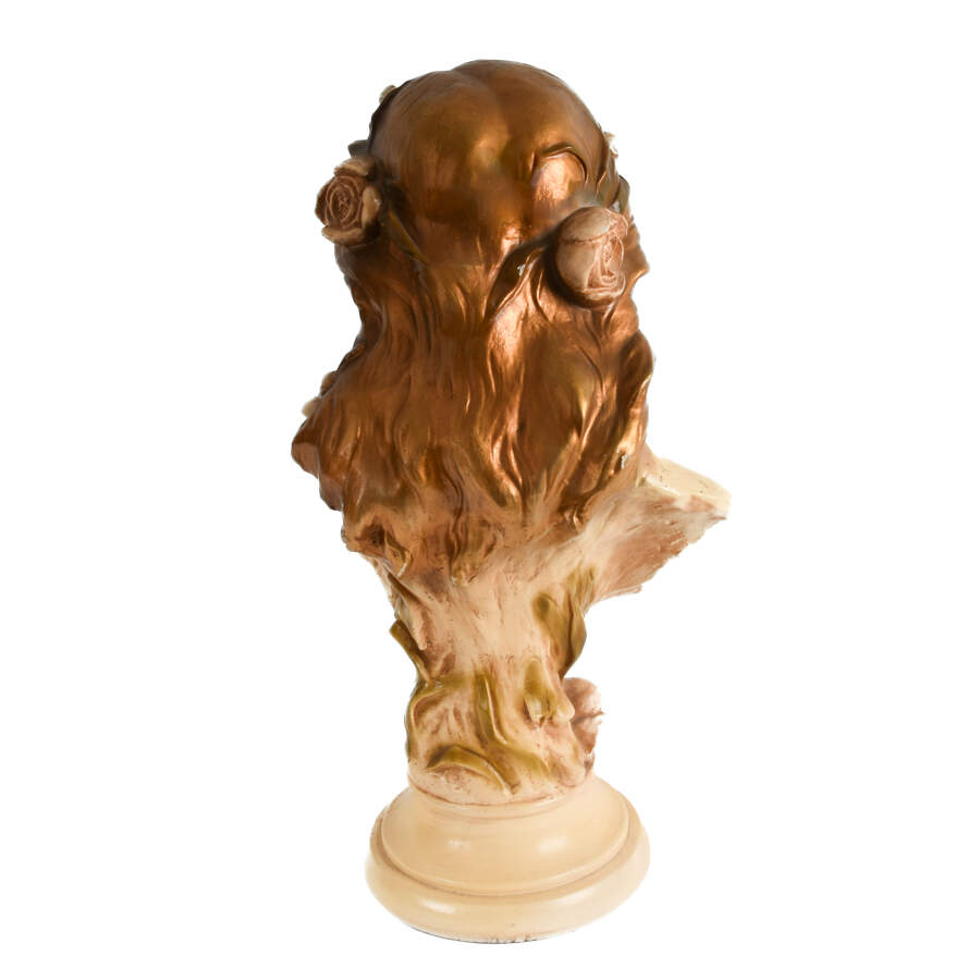 Chalkware Bust of a Young Girl-5