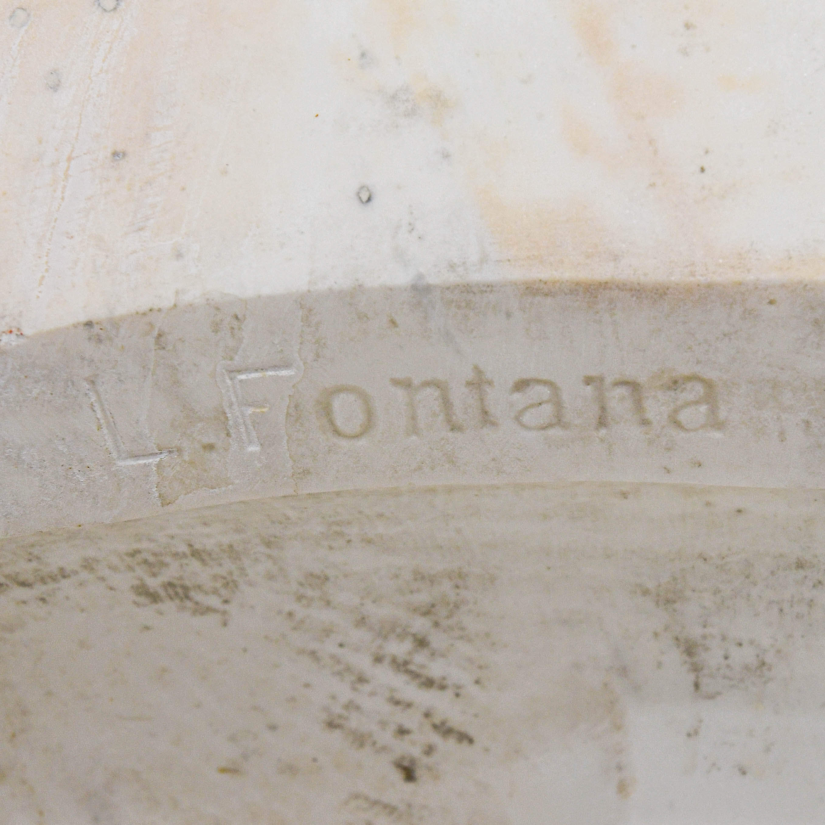 Life-Sized Marble Bust of Lucio Fontana-6