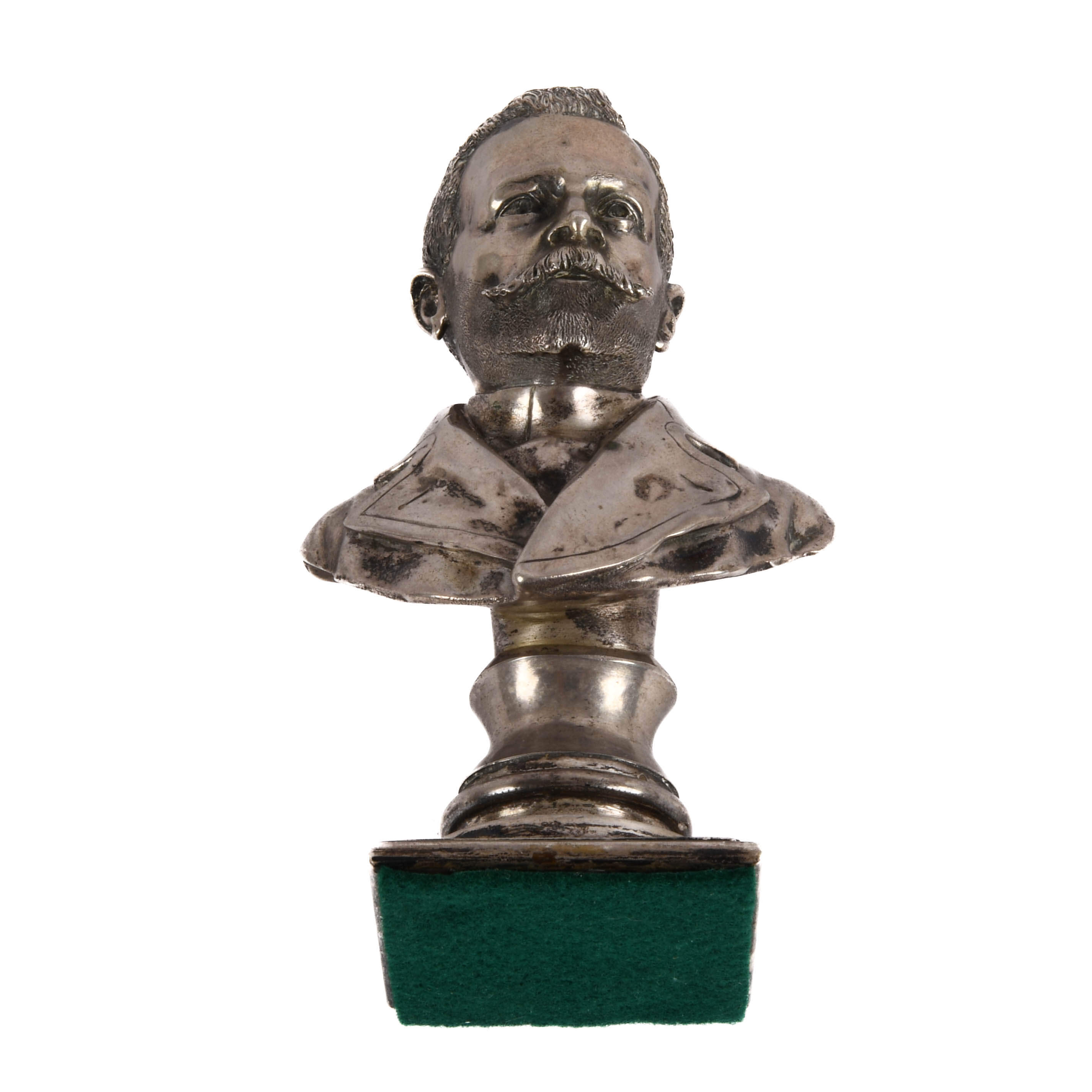 Miniature Gilt Bust of a Gentleman-7