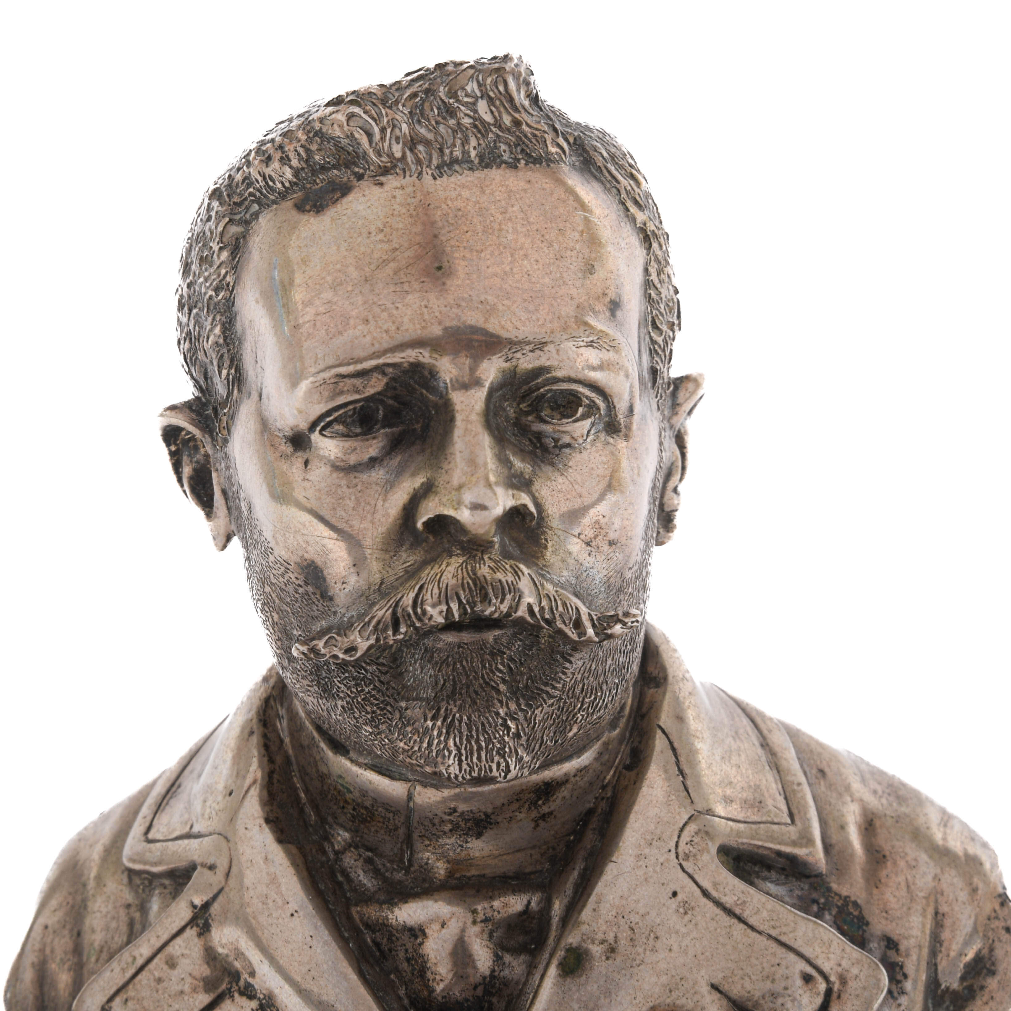 Miniature Gilt Bust of a Gentleman-6