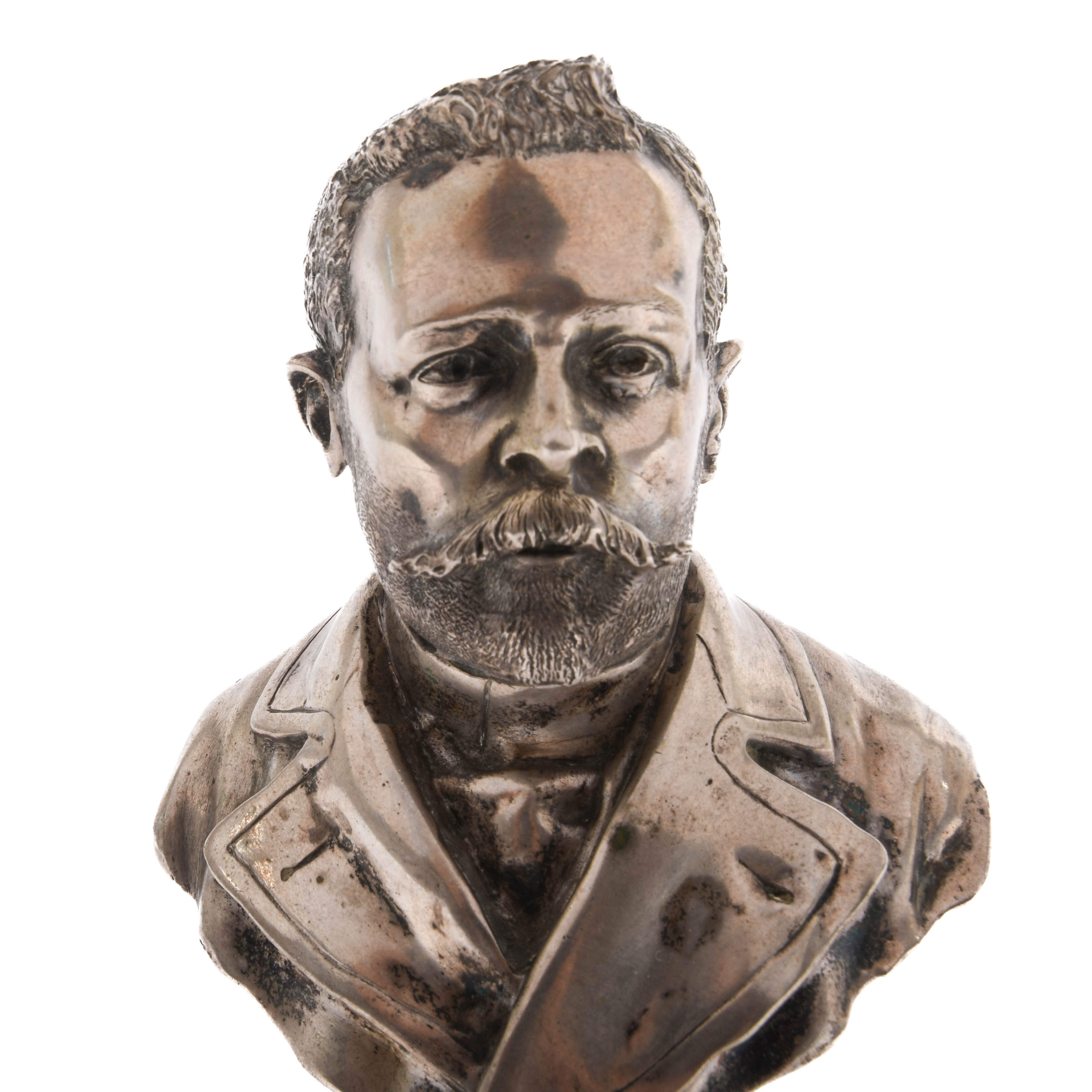 Miniature Gilt Bust of a Gentleman-2