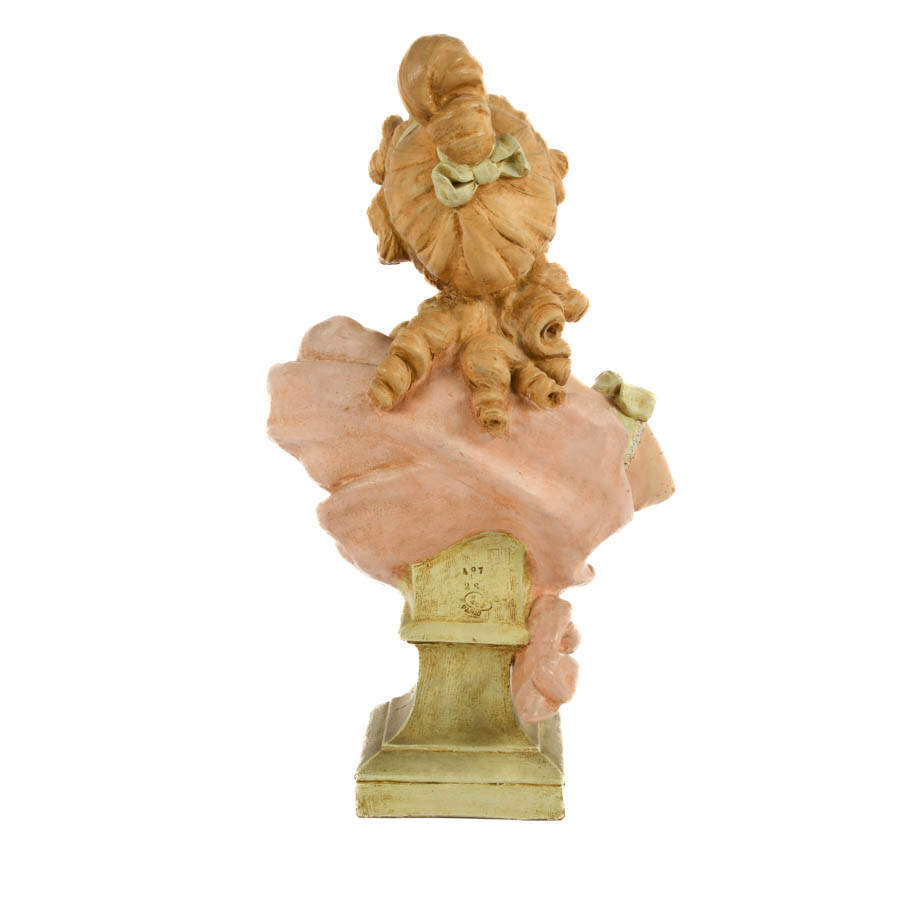 Art Nouveau Coquette Bust by Rossi-6