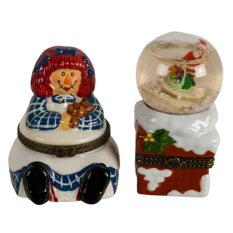 Six Christmas Porcelain Jewelry Boxes-2