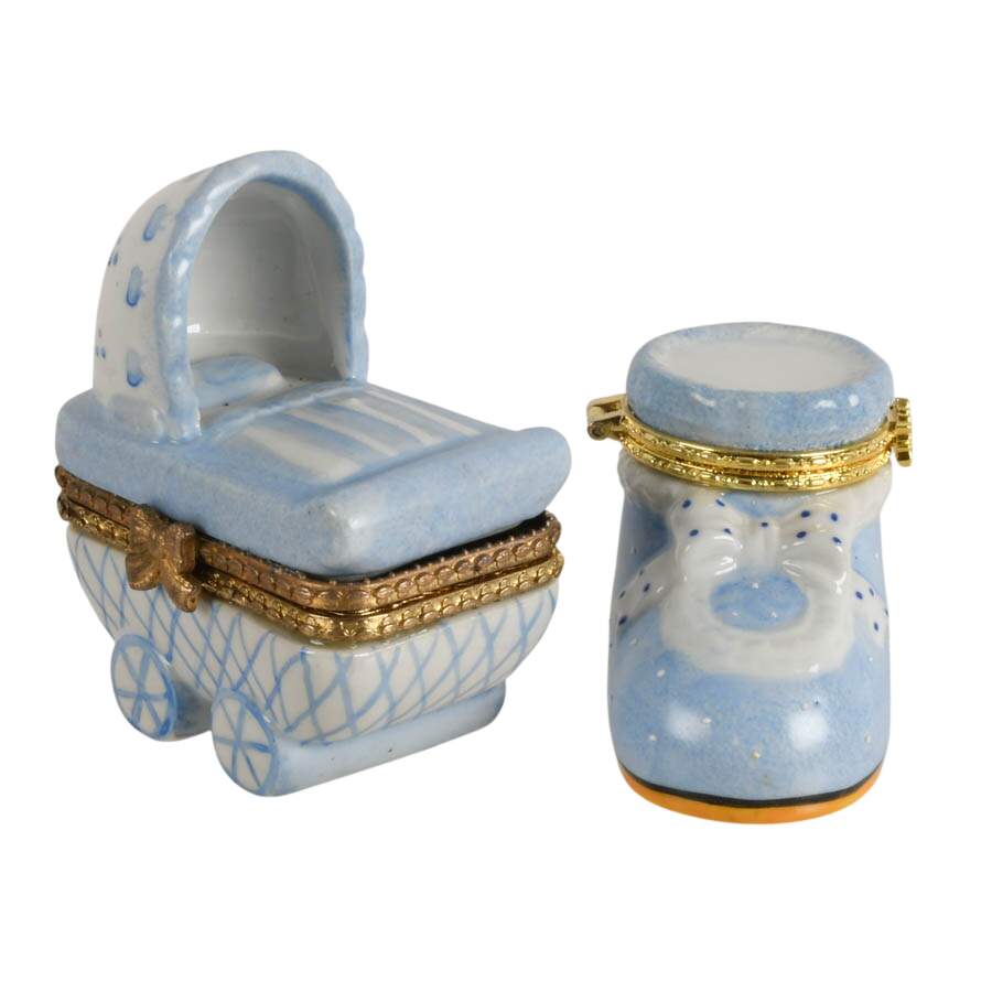 Four-Piece Porcelain Baby Boy Trinket Boxes-6
