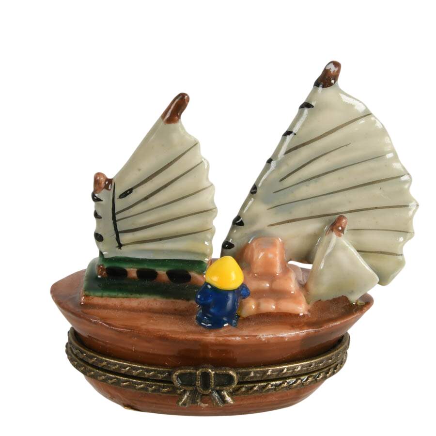 Seven Porcelain Nautical Trinket Boxes-7