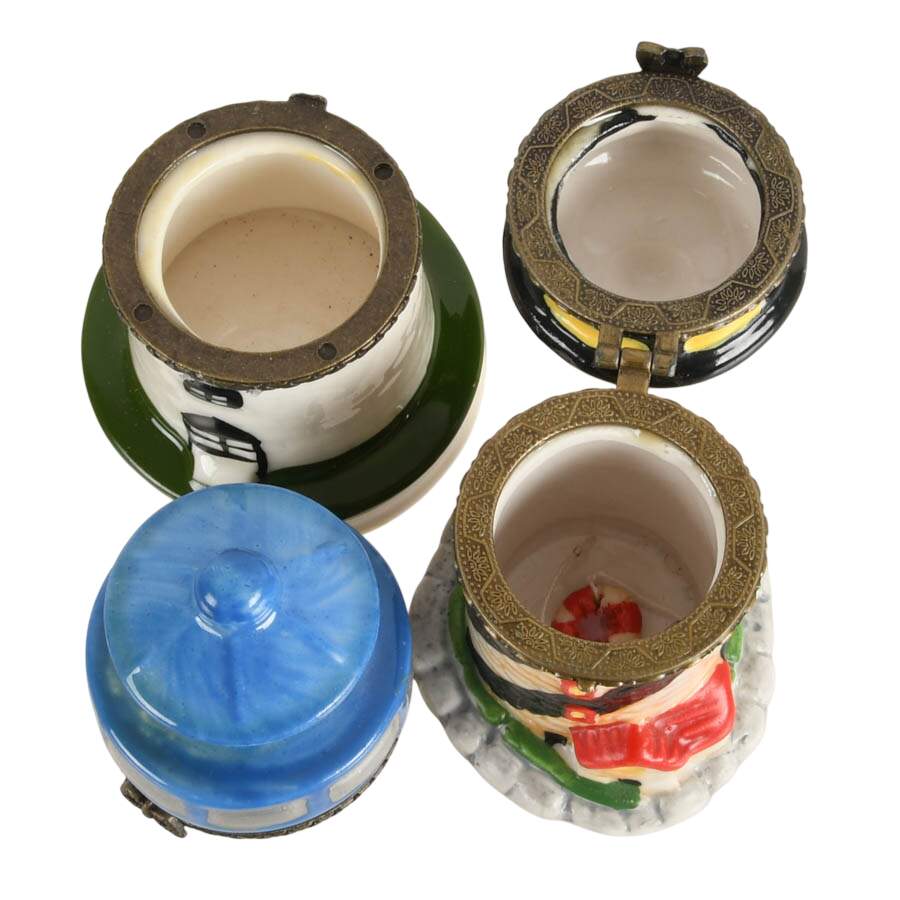 Seven Porcelain Nautical Trinket Boxes-4