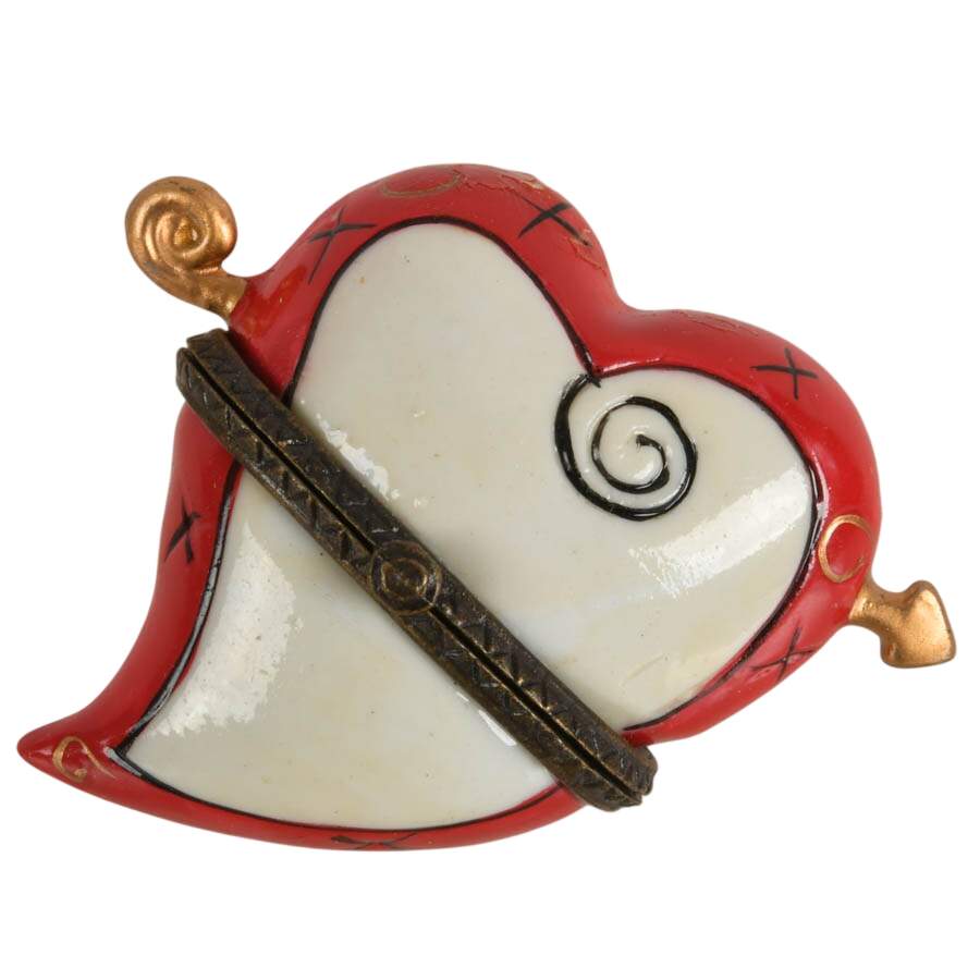 Six Porcelain Wedding Themed Jewelry Boxes-6