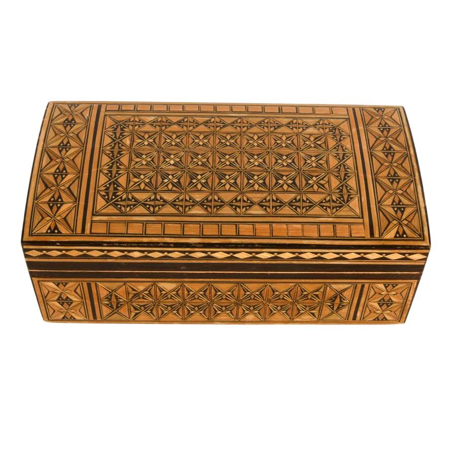 Three Handcrafted Russian Wooden Jewelry Boxes-5