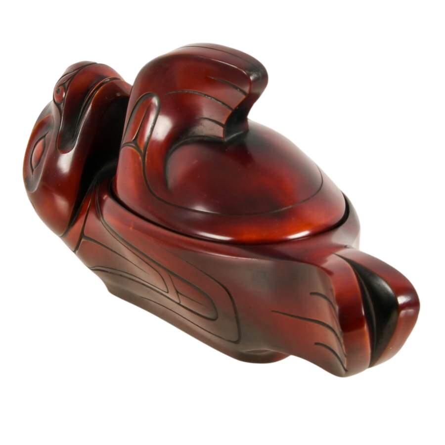 Boma Inuit Seal Resin "Spirit Box" by Thomas McPhee-2