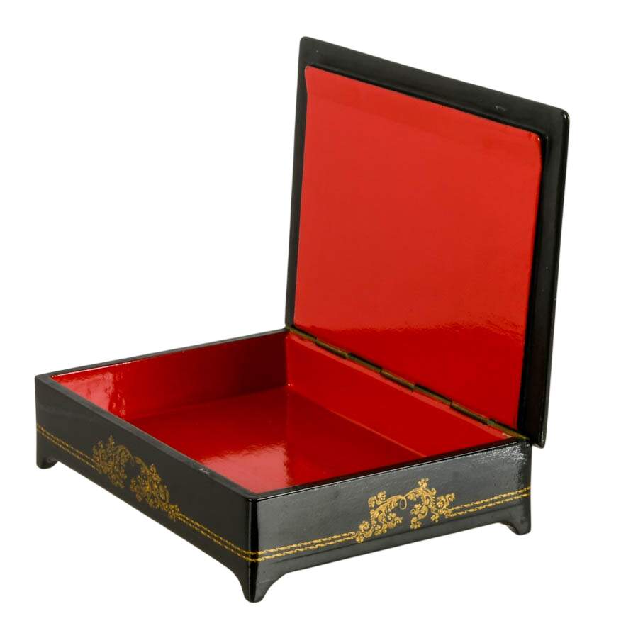 Russian Hand-Painted Lacquer Box Depicting Sadko-6