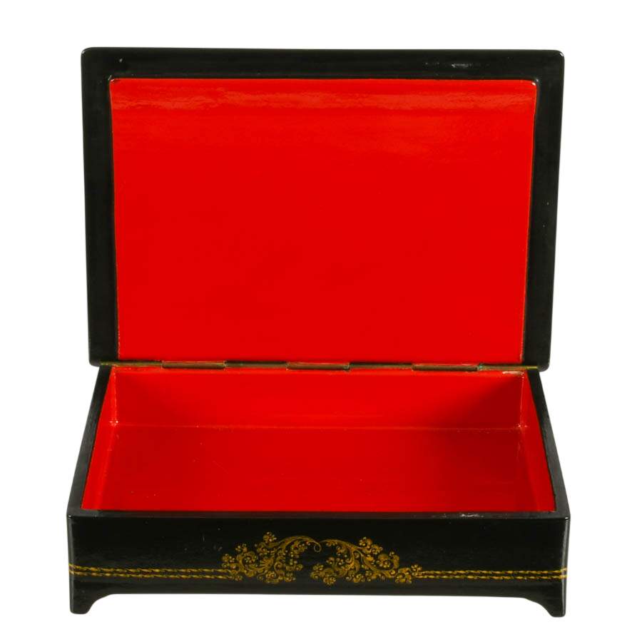 Russian Hand-Painted Lacquer Box Depicting Sadko-5