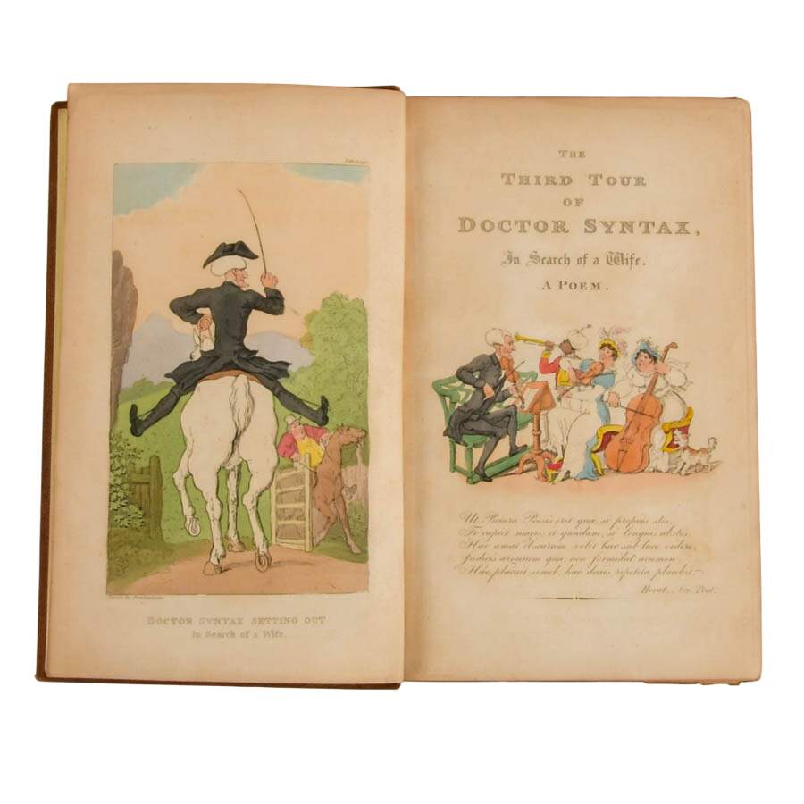 Antique 1855 Doctor Syntax Three Tours Complete 3-Volume Set-5
