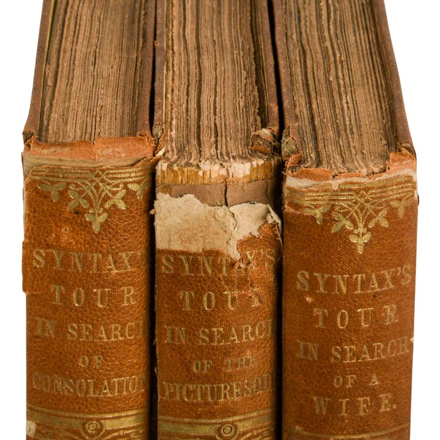 Antique 1855 Doctor Syntax Three Tours Complete 3-Volume Set-3