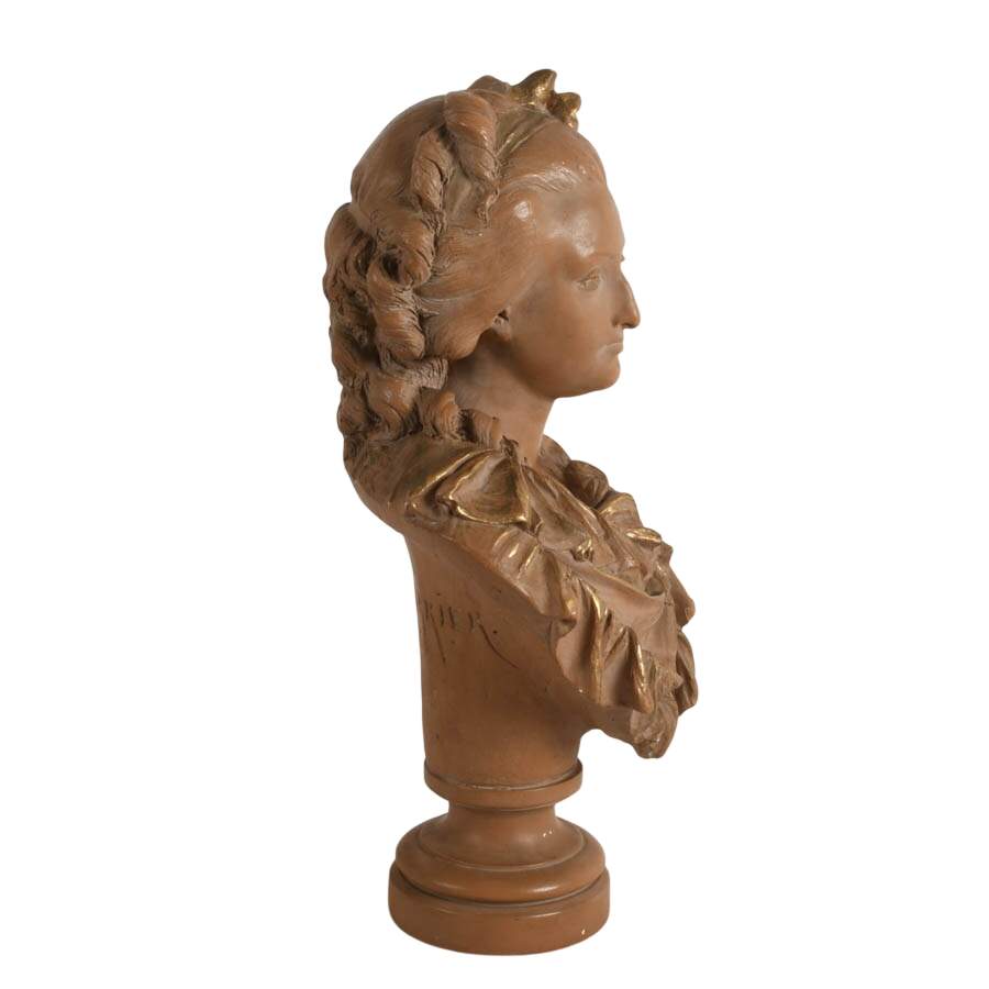 Ceramic Bust of Marie-Antoinette After Albert Ernest Carrier-Belleuse-8