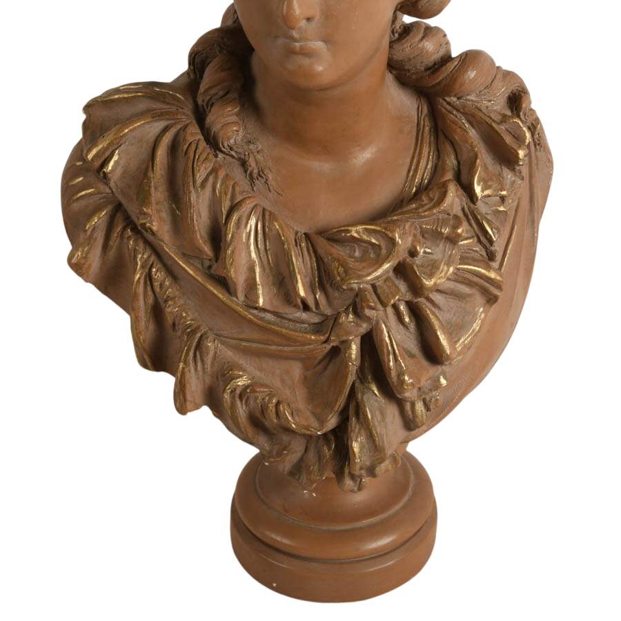 Ceramic Bust of Marie-Antoinette After Albert Ernest Carrier-Belleuse-4