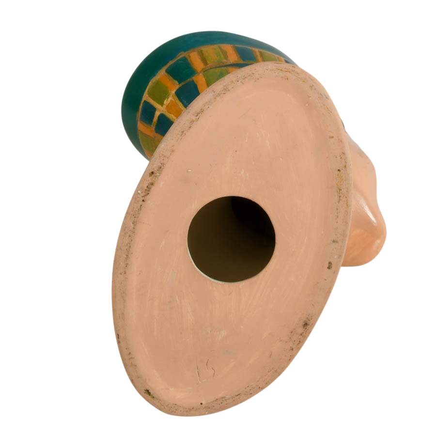Hand-Painted Egyptian Queen Nefertiti Bust-5