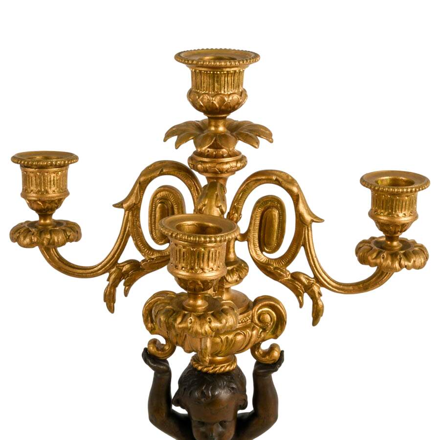 Pair of 19th-Century French Louis XVI-Style Candelabras-7