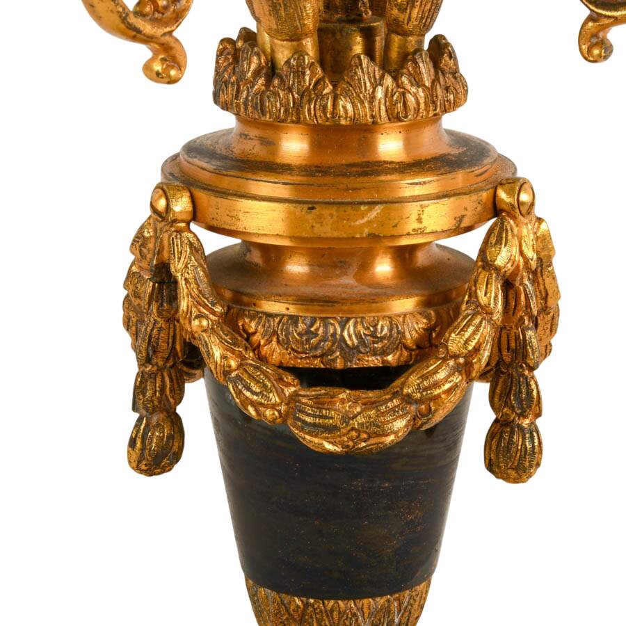 Antique French-Style Gilt Bronze Candelabra-6
