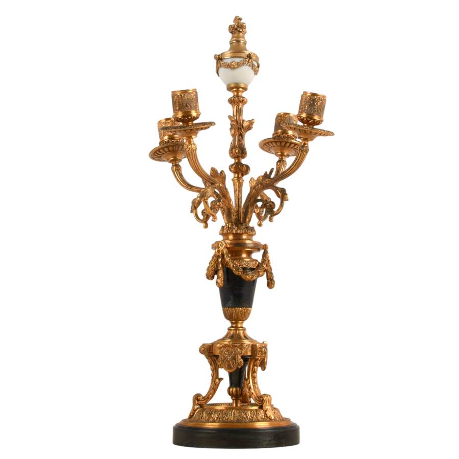 Antique French-Style Gilt Bronze Candelabra-3