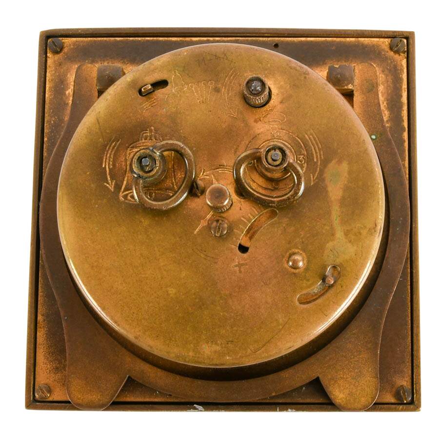 Art Deco J.E. Caldwell 8-Day Swiss Alarm Clock-5