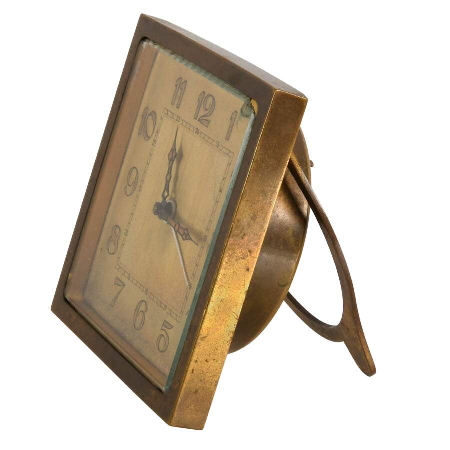 Art Deco J.E. Caldwell 8-Day Swiss Alarm Clock-3