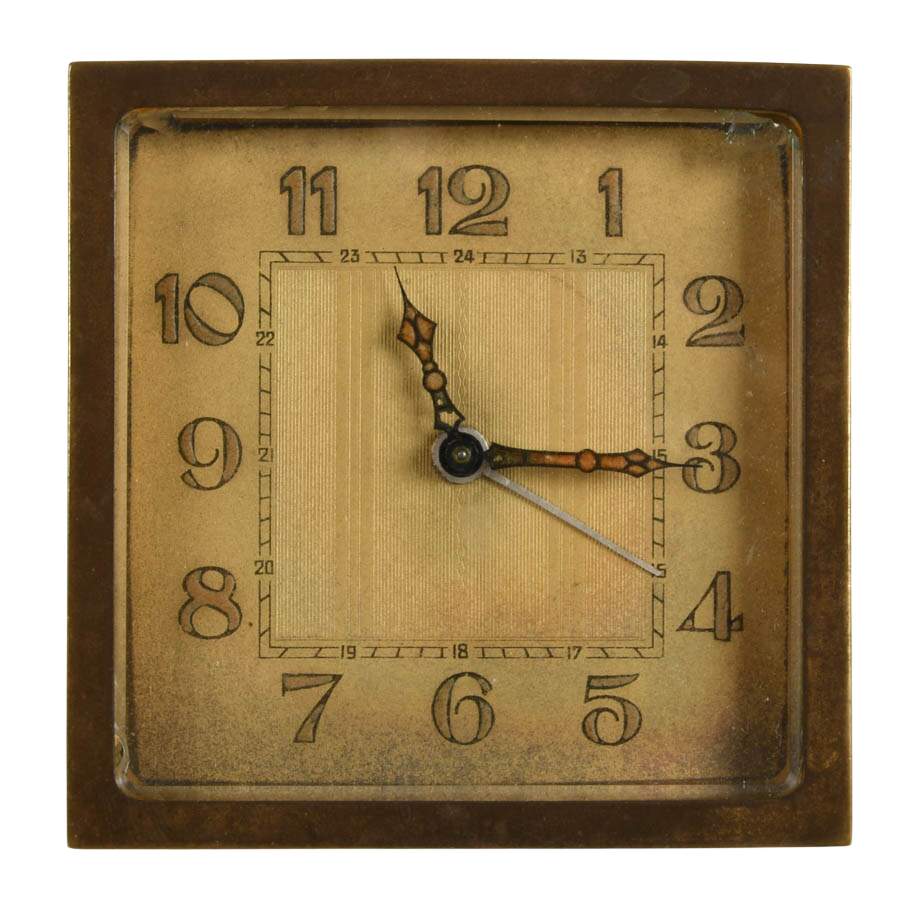 Art Deco J.E. Caldwell 8-Day Swiss Alarm Clock-1