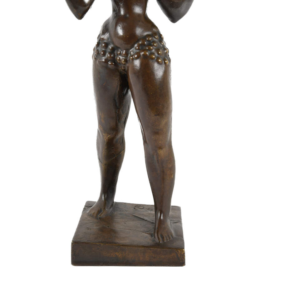 Signed Bronze Waterbearer Statuette-13