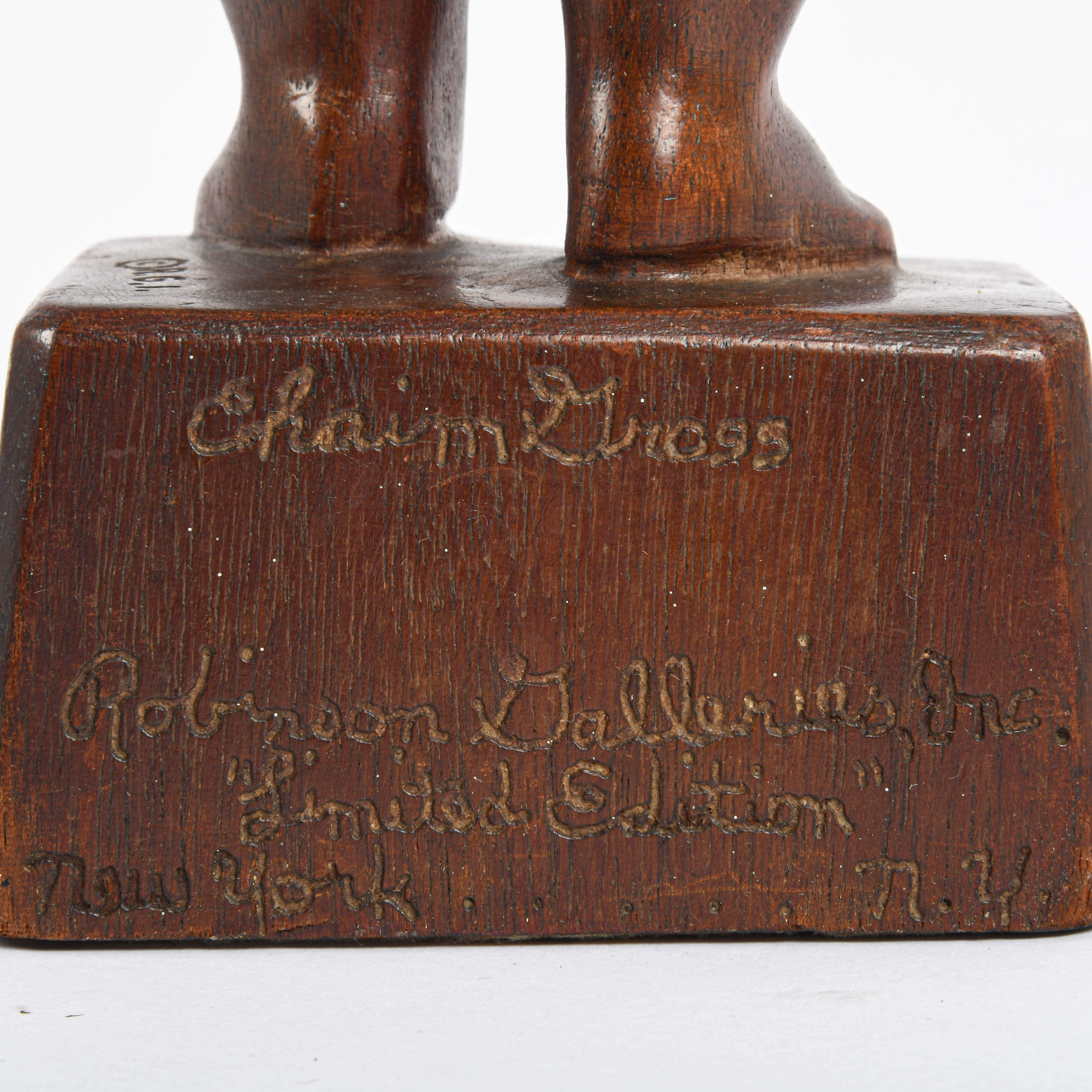 Chaim Gross Carved Wood "Circus Girl" Figure-15