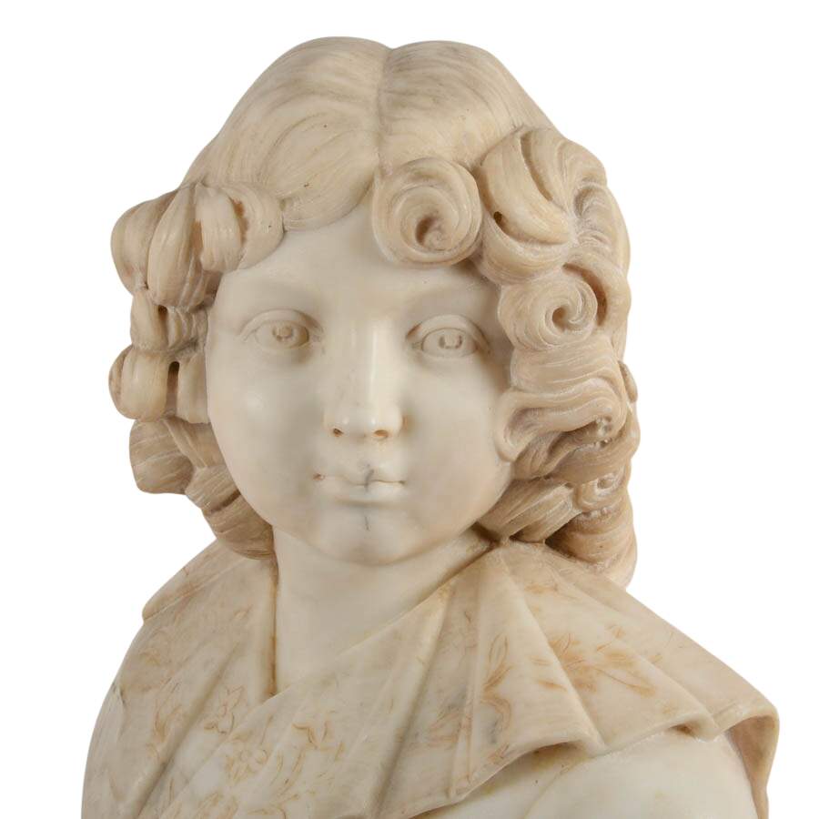 Antique Marble Bust of Napoléon II After François Joseph Bosio-3