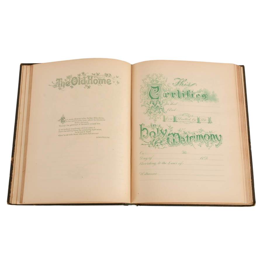 Antique Early 20th Century "A Message to Posterity" Family Register Book-4