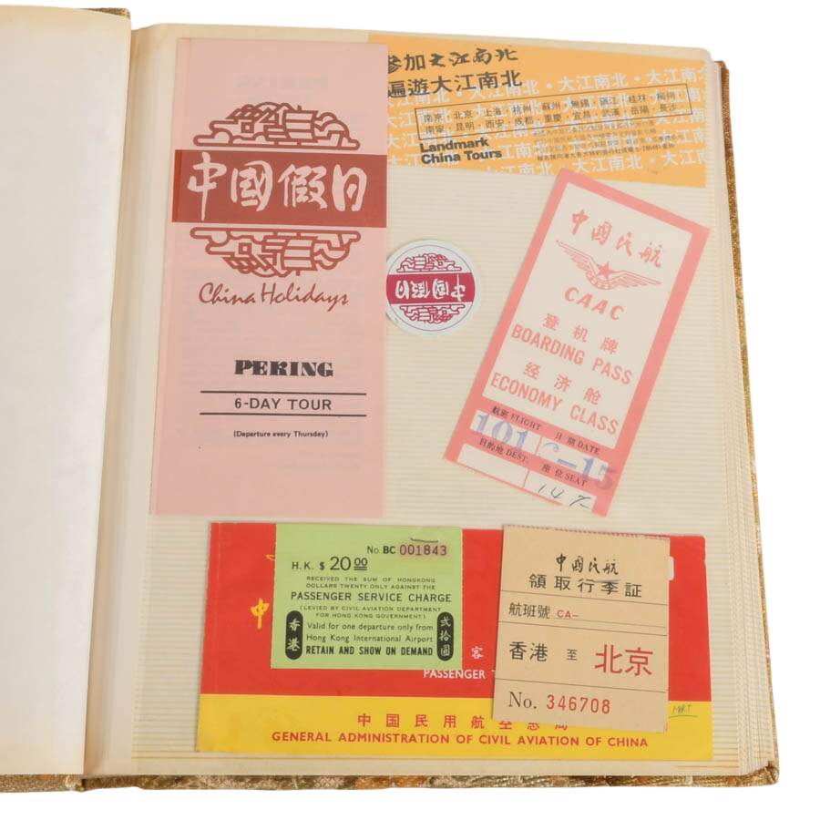 Three Chinese Fabric Photograph Albums-8
