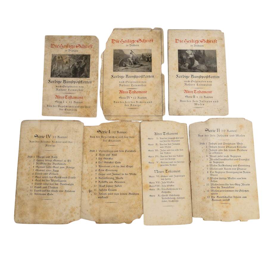 17 "Die Heilige Schrift" by Sarbige Art Postcards After Robert Leinweber-3