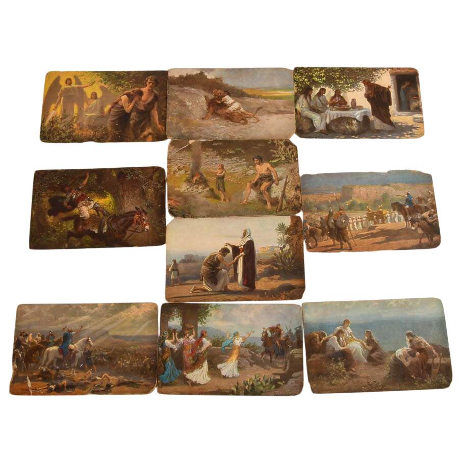 17 "Die Heilige Schrift" by Sarbige Art Postcards After Robert Leinweber-2