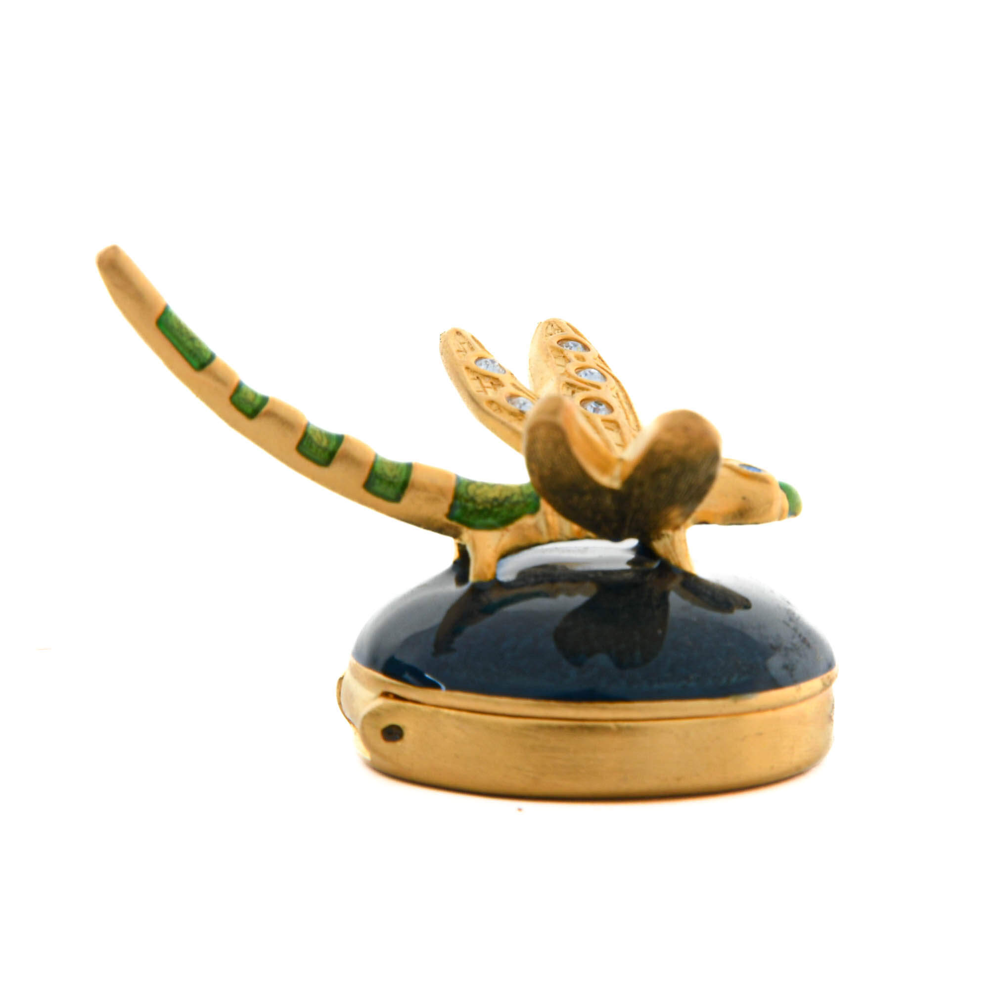 Estée Lauder 2003 Pleasures Golden Dragonfly Solid Perfume Compact-4