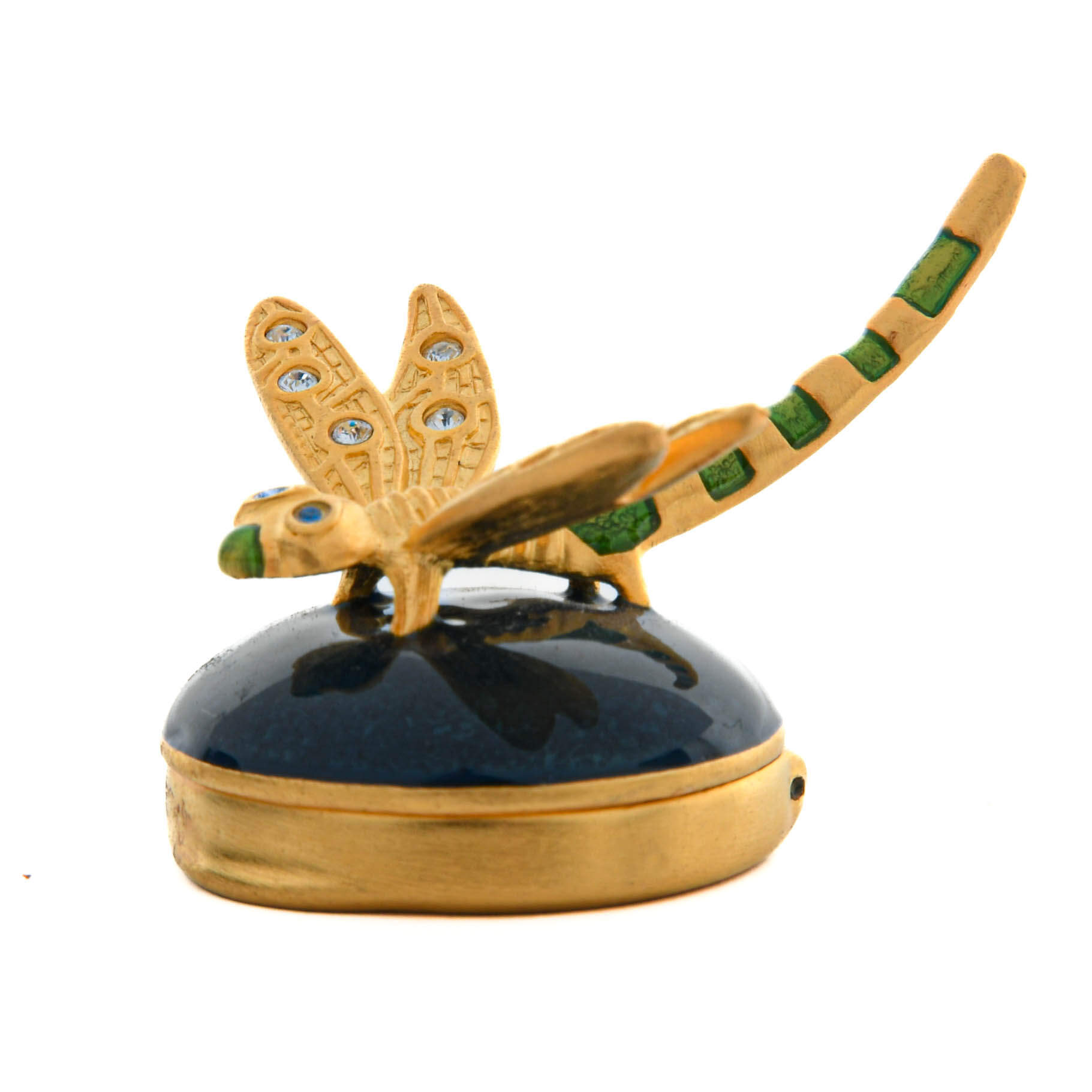 Estée Lauder 2003 Pleasures Golden Dragonfly Solid Perfume Compact-2