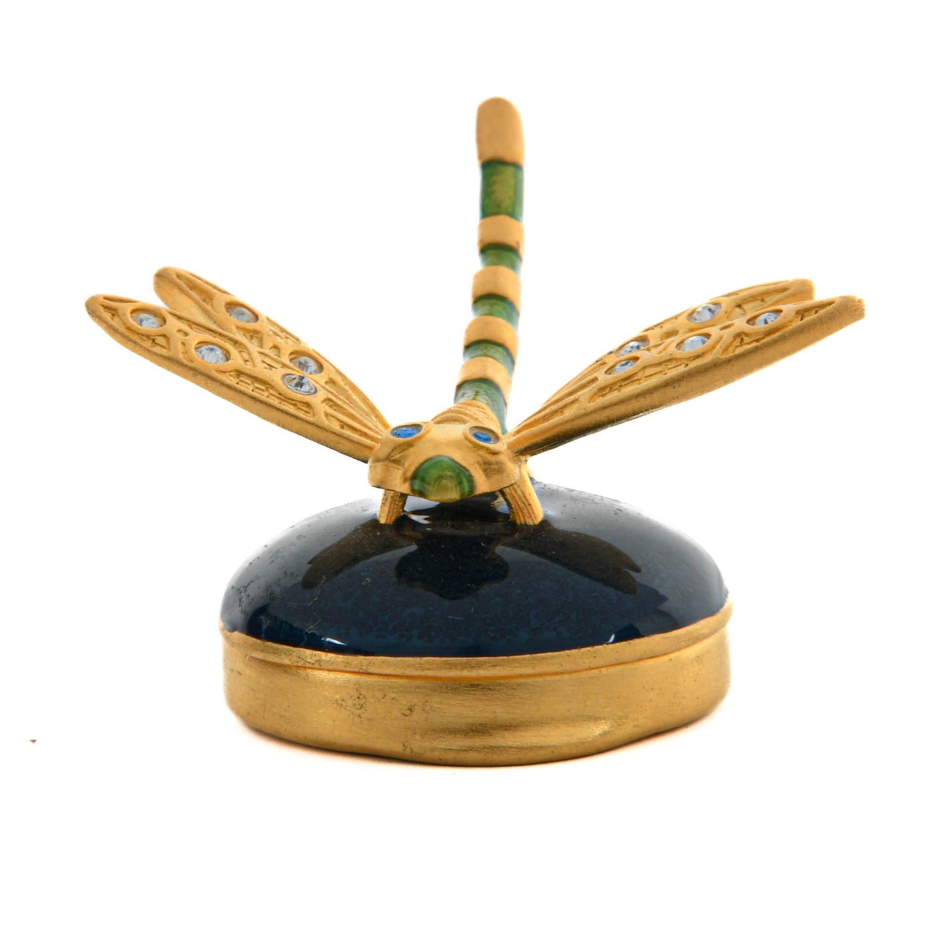 Estée Lauder 2003 Pleasures Golden Dragonfly Solid Perfume Compact-1