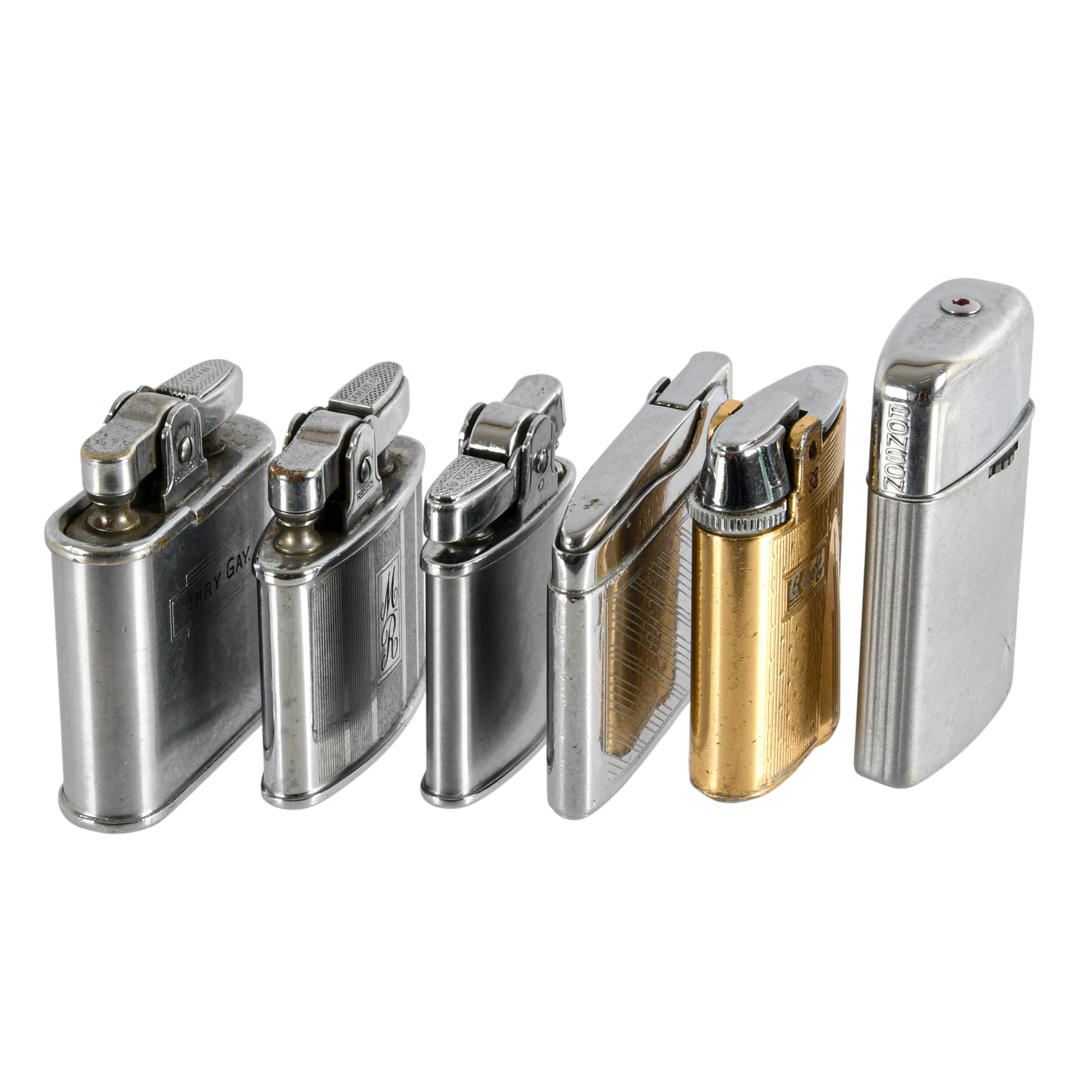 Grouping of Six Ronson Lighters-3