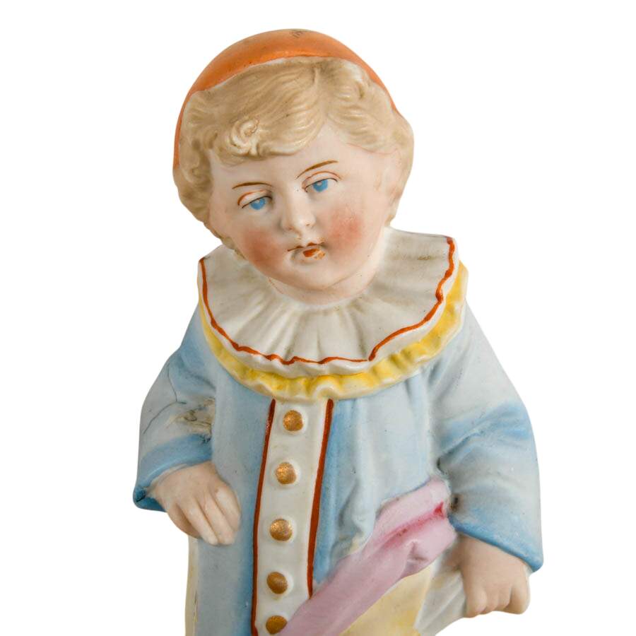 Antique Pair of German Bisque Sibling Figures-8