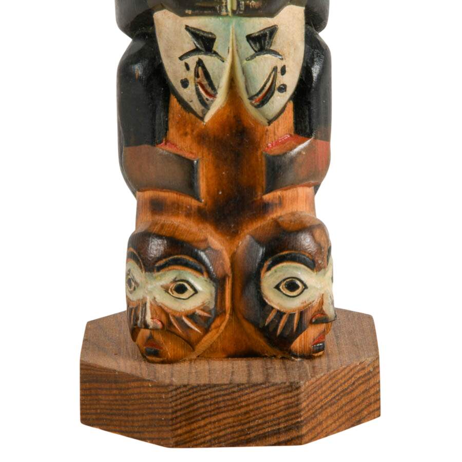 Alaska Black Diamond "The Legend of Fog Woman" Wooden Totem Figure-8