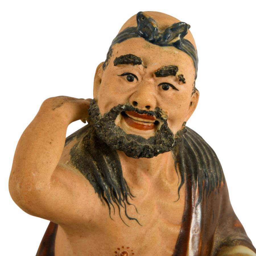 Antique Chinese Shiwan Li Tieguai Porcelain Figure-5