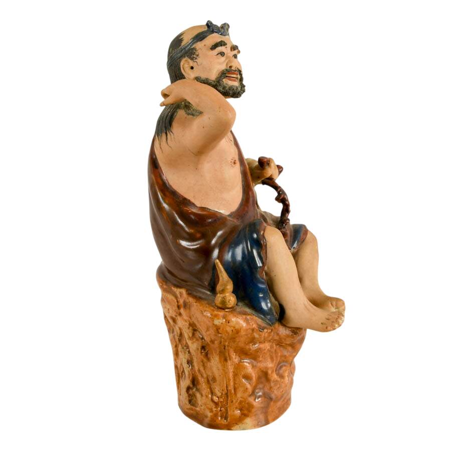 Antique Chinese Shiwan Li Tieguai Porcelain Figure-4