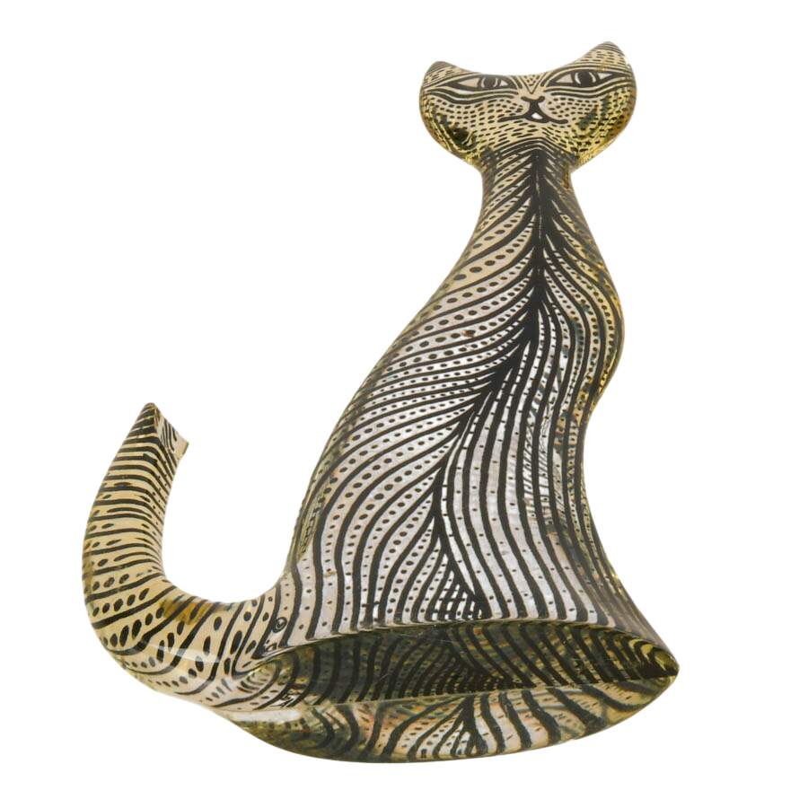 Brazilian Op Art Lucite Cat Sculpture by Abraham Palatnik-5