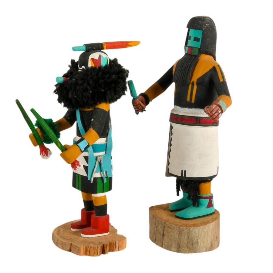Pair of Signed Hopi and Zuni Warriors-2