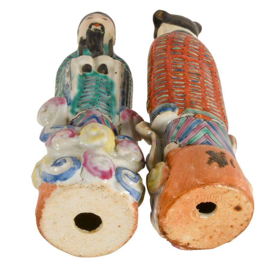 Set of Four Vintage Chinese Export Men of Wisdom Figures-6