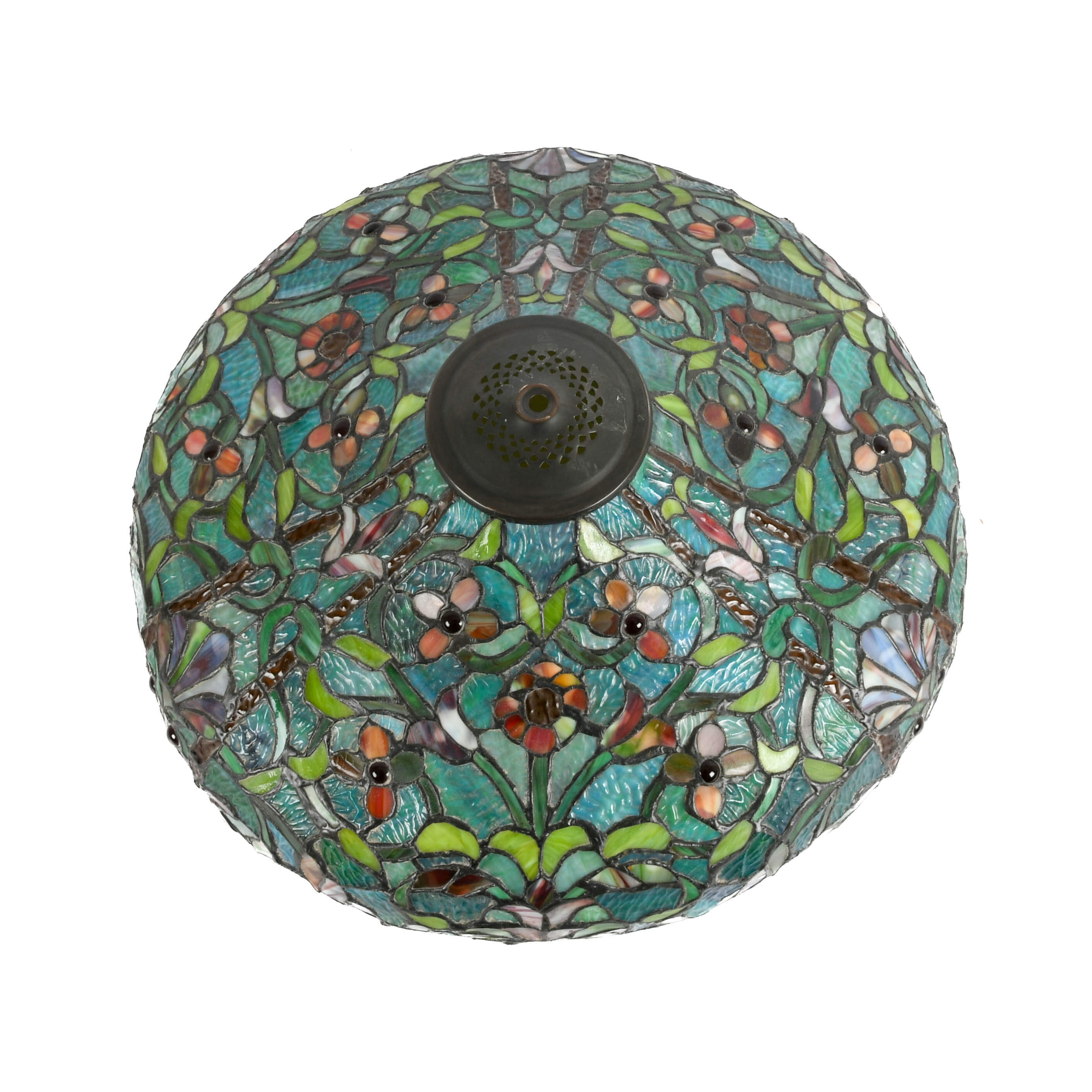 Large Tiffany-Style Stained-Glass Shade-3